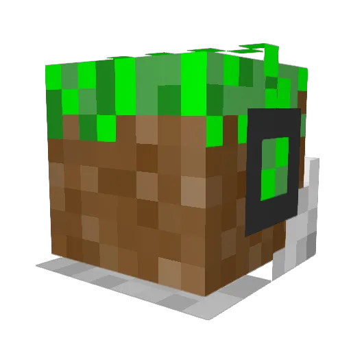 hugemonkeymen Minecraft avatar head, 3D render