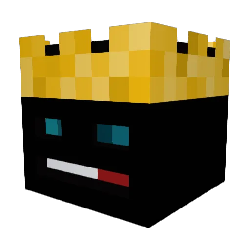 hugeseamonster Minecraft avatar head, 3D render