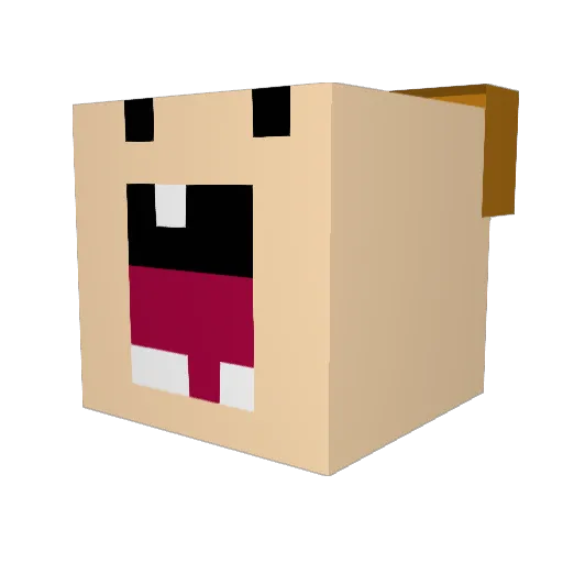hugga88 Minecraft avatar head, 3D render