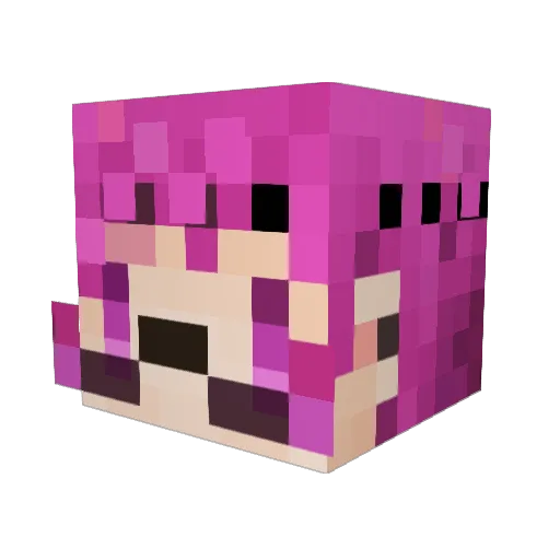 hugh1237 Minecraft avatar head, 3D render