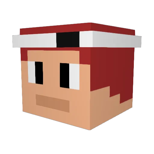 hugi2222 Minecraft avatar head, 3D render
