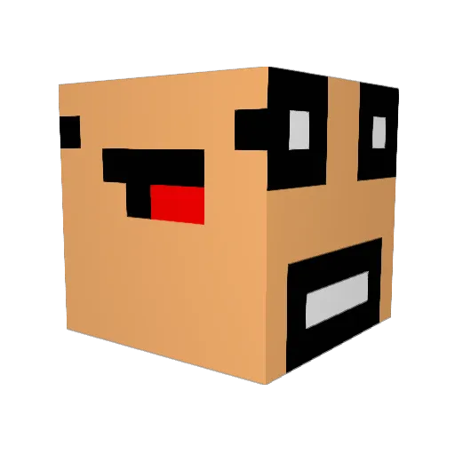 hugo1boss Minecraft avatar head, 3D render