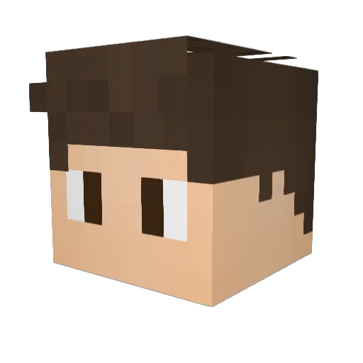 hugo_lpz Minecraft avatar head, 3D render