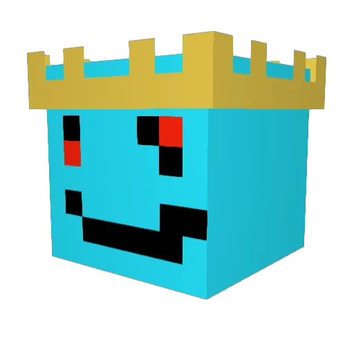 hugofrost Minecraft avatar head, 3D render