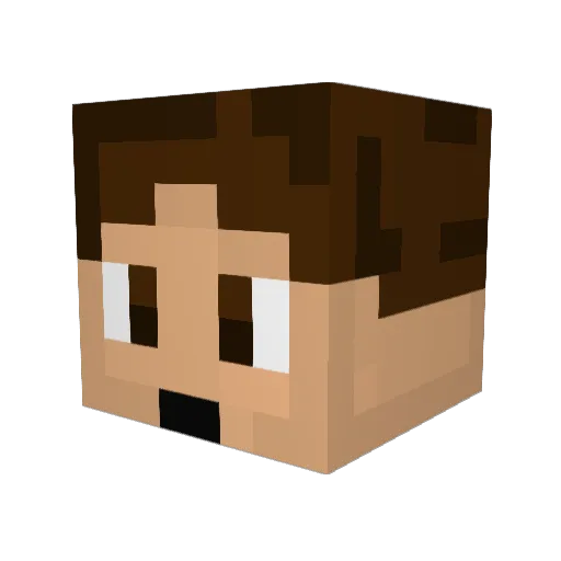 hugohhh123 Minecraft avatar head, 3D render