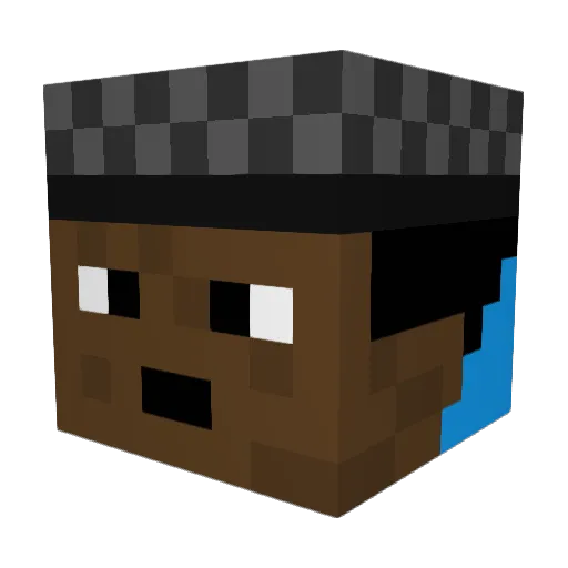 hugorr2005 Minecraft avatar head, 3D render