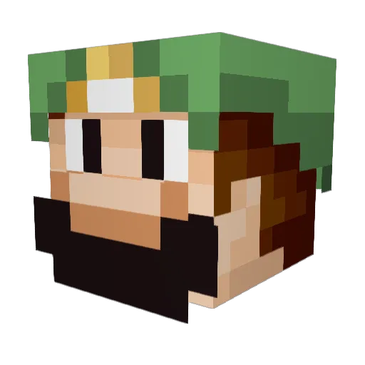 hugs_for_ducks Minecraft avatar head, 3D render