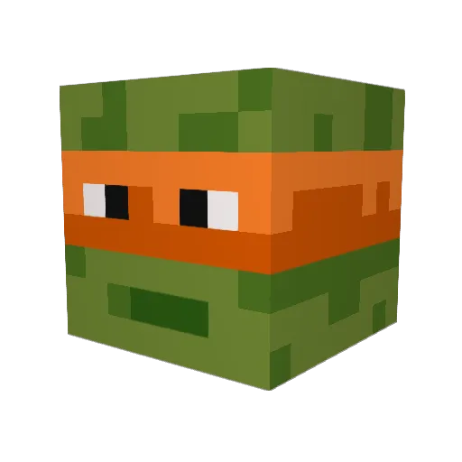 hugyy Minecraft avatar head, 3D render