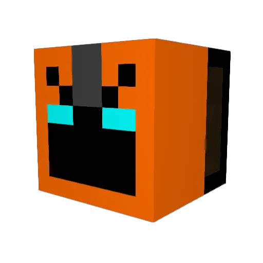 huhanh Minecraft avatar head, 3D render