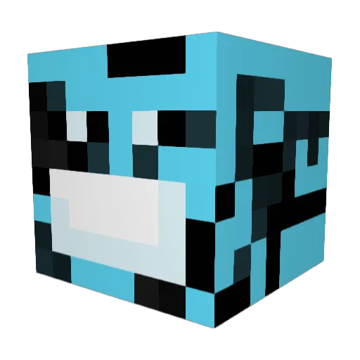 huhmmm Minecraft avatar head, 3D render