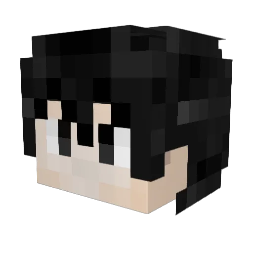hui63 Minecraft avatar head, 3D render