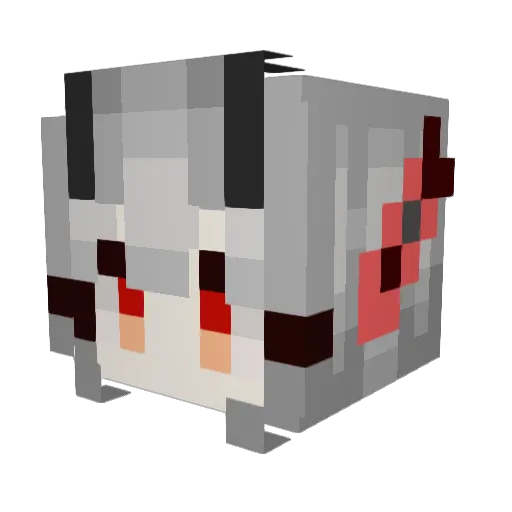 huibai111 Minecraft avatar head, 3D render