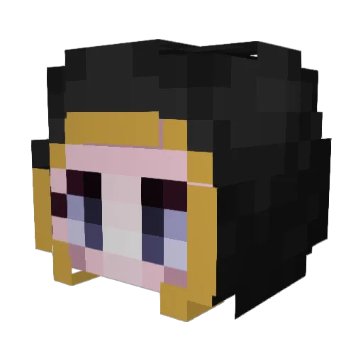 huigolit Minecraft avatar head, 3D render