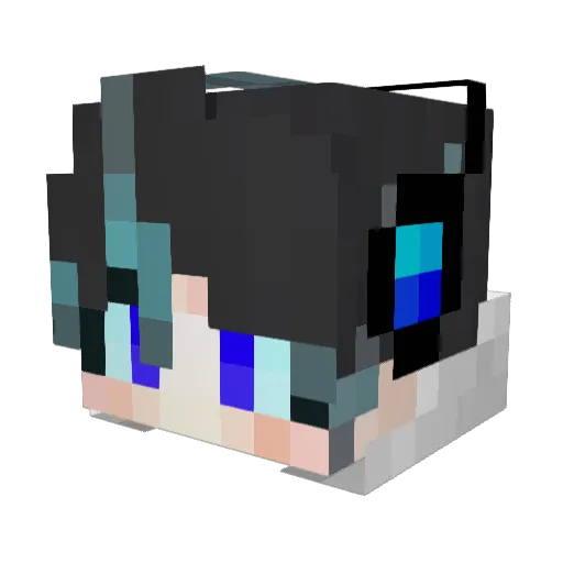 huisi164 Minecraft avatar head, 3D render
