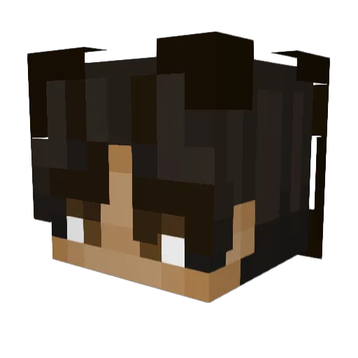 huitto Minecraft avatar head, 3D render