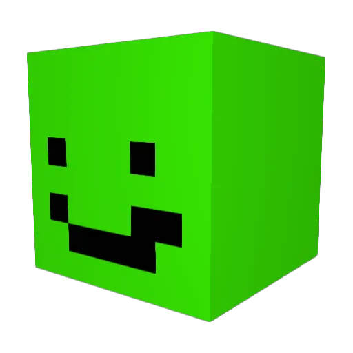 hukaglue Minecraft avatar head, 3D render