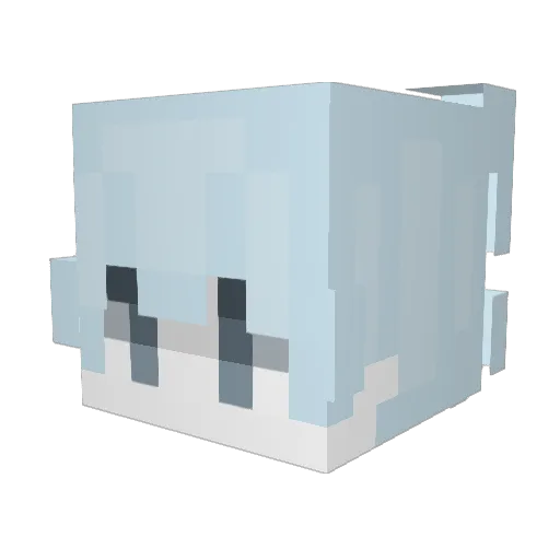 hukior Minecraft avatar head, 3D render