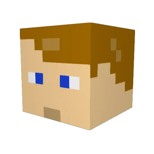 hulk6001 Minecraft avatar head, 3D render