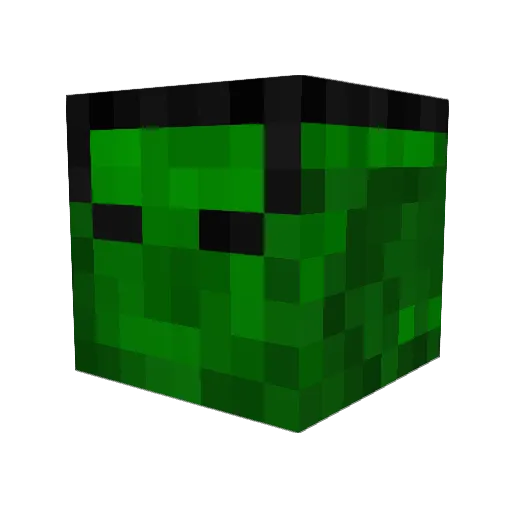 hulkgamecrit Minecraft avatar head, 3D render