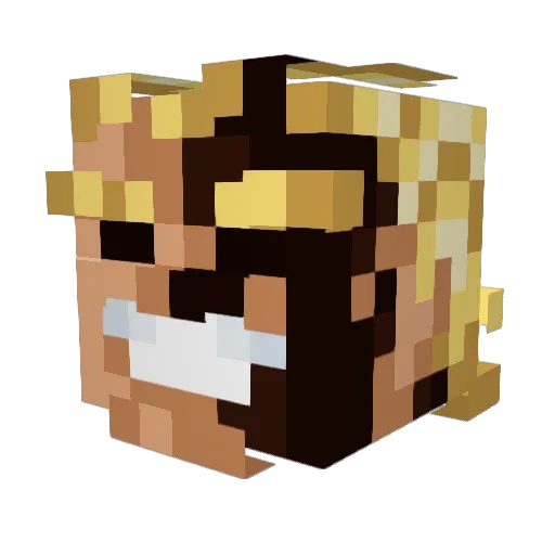 hulkthis Minecraft avatar head, 3D render
