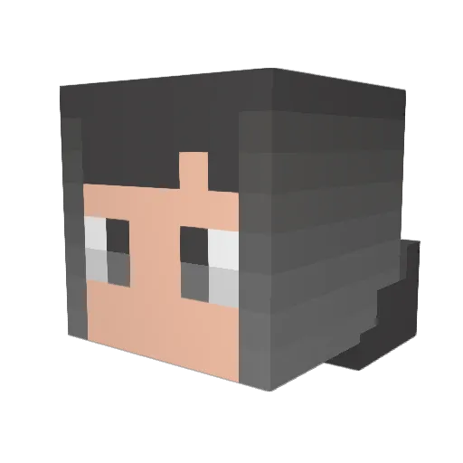 hull1106 Minecraft avatar head, 3D render