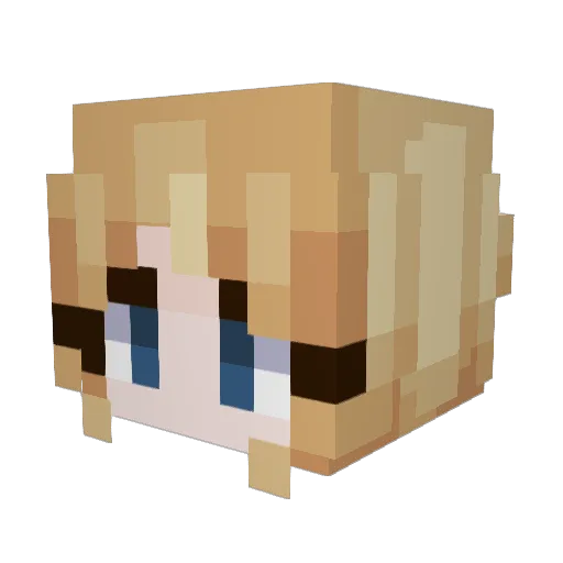 hulten101 Minecraft avatar head, 3D render