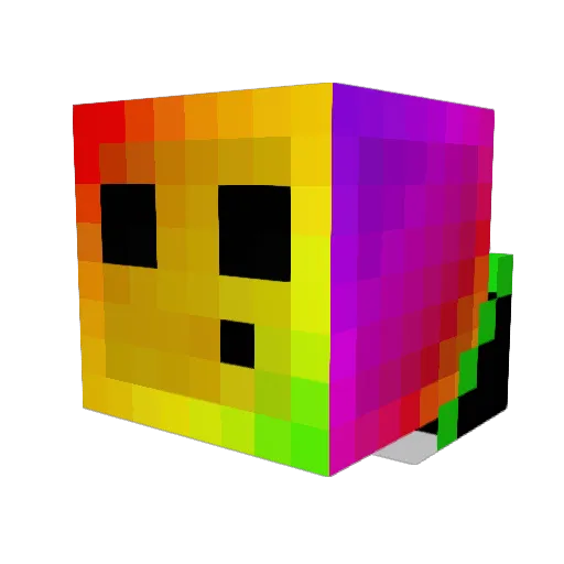 hum1 Minecraft avatar head, 3D render