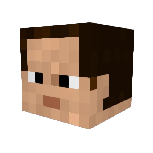 humakira Minecraft avatar head, 3D render
