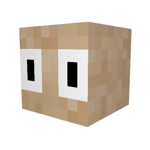 human342 Minecraft avatar head, 3D render