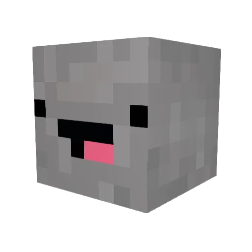 humanic_dolphin Minecraft avatar head, 3D render