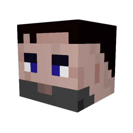 humans4breakfest Minecraft avatar head, 3D render