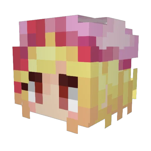 humble_haitian Minecraft avatar head, 3D render