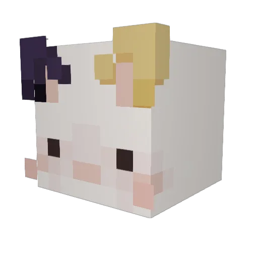 humbleddaily Minecraft avatar head, 3D render