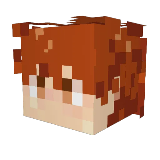 humbleturnip Minecraft avatar head, 3D render
