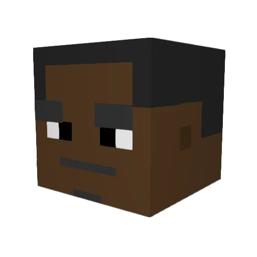 humid32245690 Minecraft avatar head, 3D render