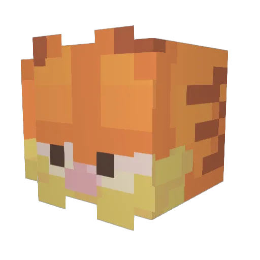 hummdog Minecraft avatar head, 3D render