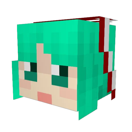 humming95 Minecraft avatar head, 3D render