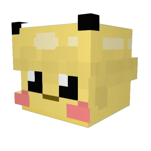 hummmu Minecraft avatar head, 3D render