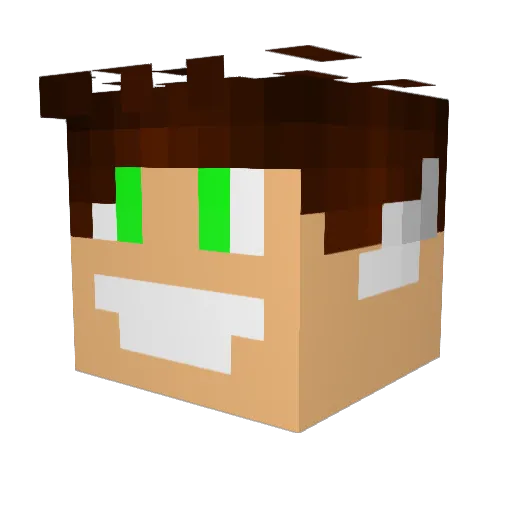 humonik Minecraft avatar head, 3D render