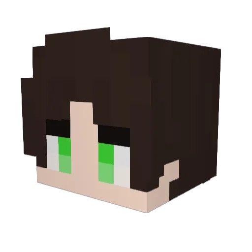 humorous112 Minecraft avatar head, 3D render