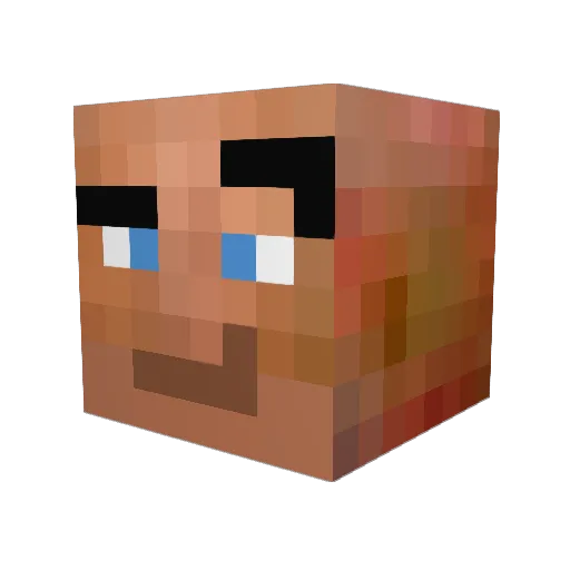 humorouswheel24 Minecraft avatar head, 3D render