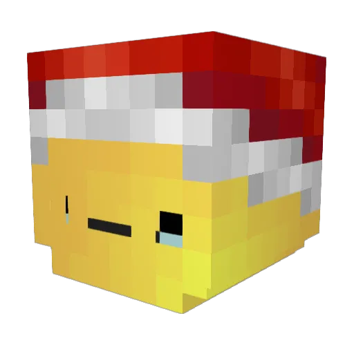 hun_young Minecraft avatar head, 3D render