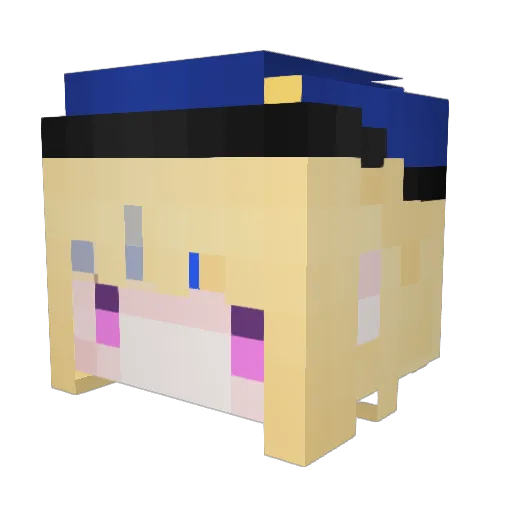 hunca1357 Minecraft avatar head, 3D render