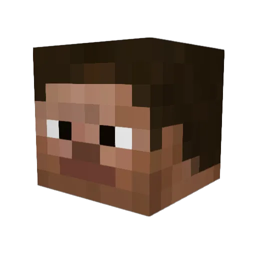 huncf0t Minecraft avatar head, 3D render