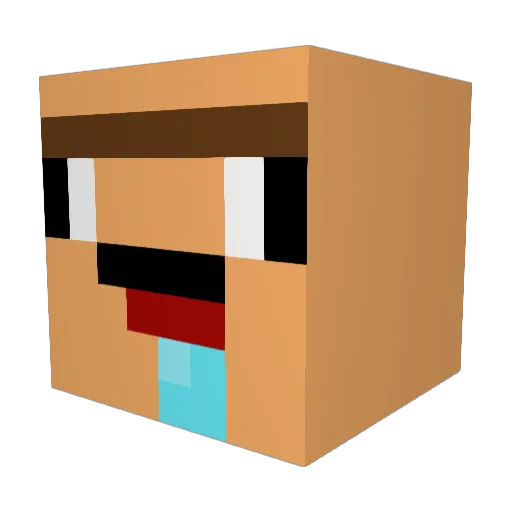 huncho6 Minecraft avatar head, 3D render