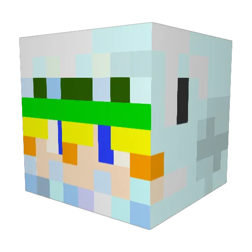 hune4123 Minecraft avatar head, 3D render
