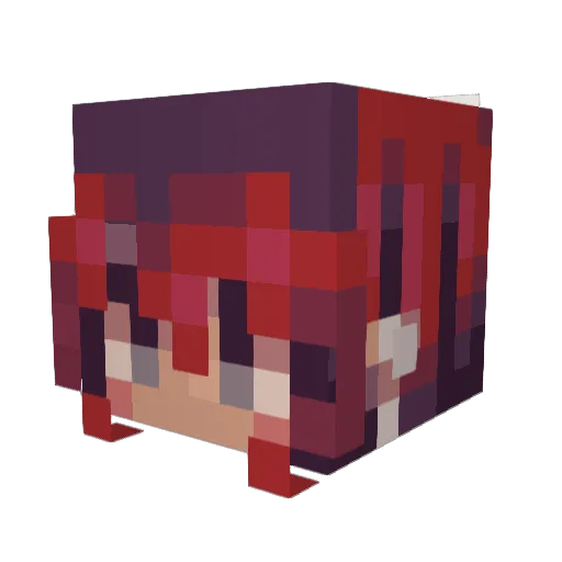 huneydew_ Minecraft avatar head, 3D render