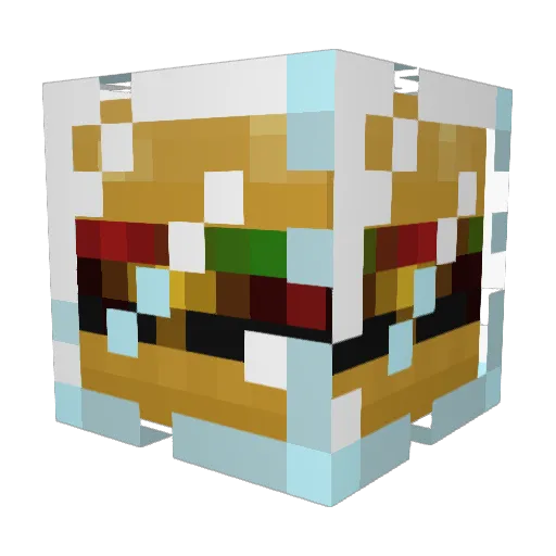 hunger3XD Minecraft avatar head, 3D render