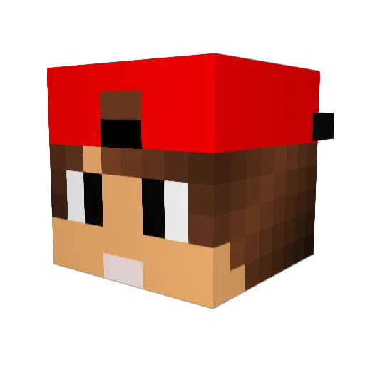 hungereye Minecraft avatar head, 3D render