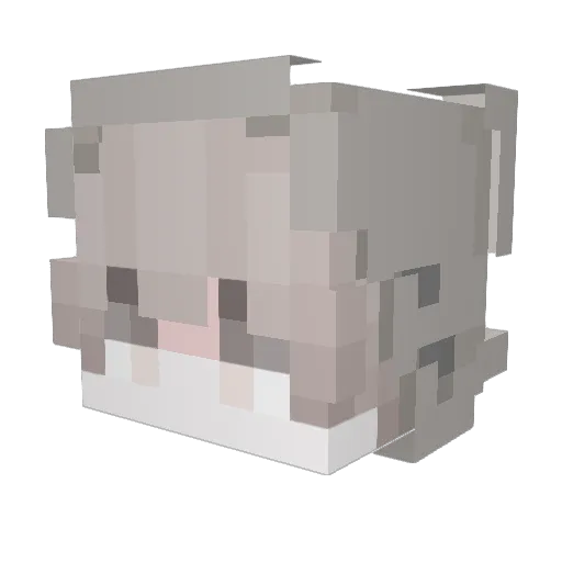 hunghocngu Minecraft avatar head, 3D render